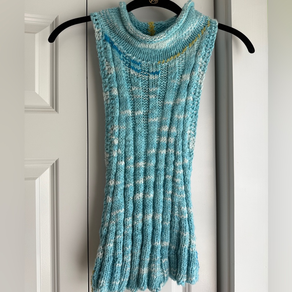 Free People Blue Knit Sweater